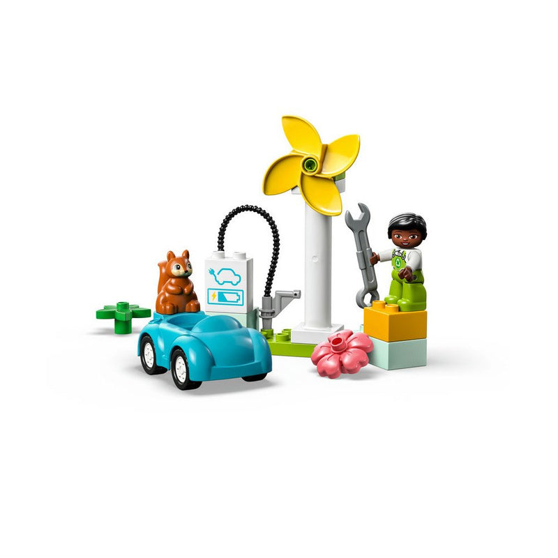 LEGO DUPLO Vindmølle og elbil - Billede 1
