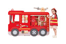 Brandbil i træ - Stor - Billede 1