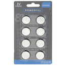 Batterier, Knapcelle CR2032 -  8 stk. - Billede 1