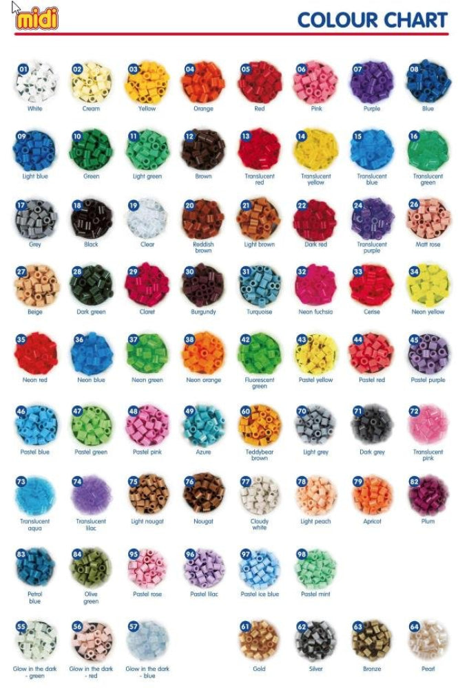 Hama midi perler 6000stk pastel lilla - Billede 1