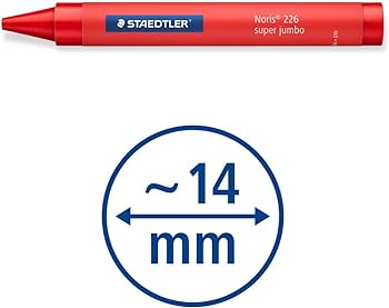 STAEDTLER - Noris Jumbo Farvekridt - 9 stk