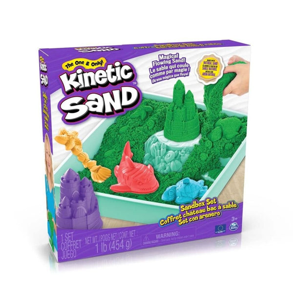 Kinetic Sand Sandkasse-sæt - Grøn - Billede 1