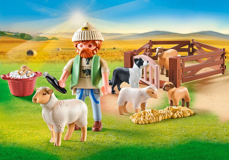 Playmobil Ung hyrde med fåreflok - Billede 1