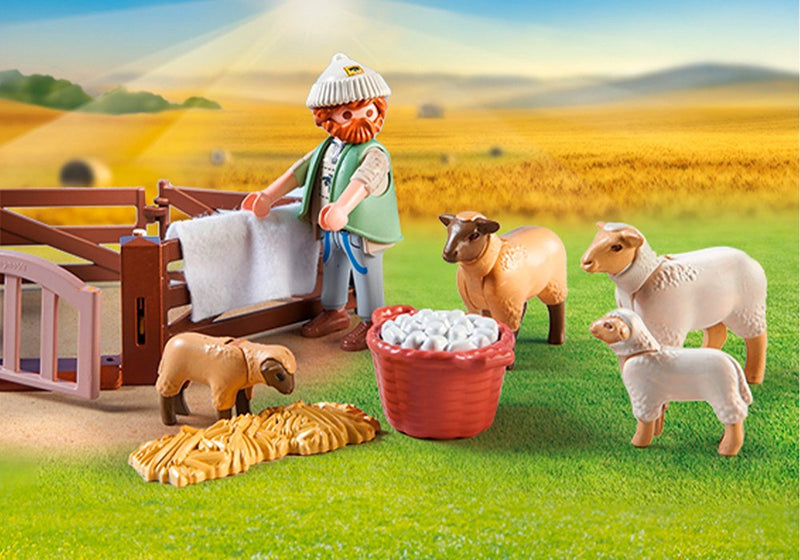 Playmobil Ung hyrde med fåreflok - Billede 1