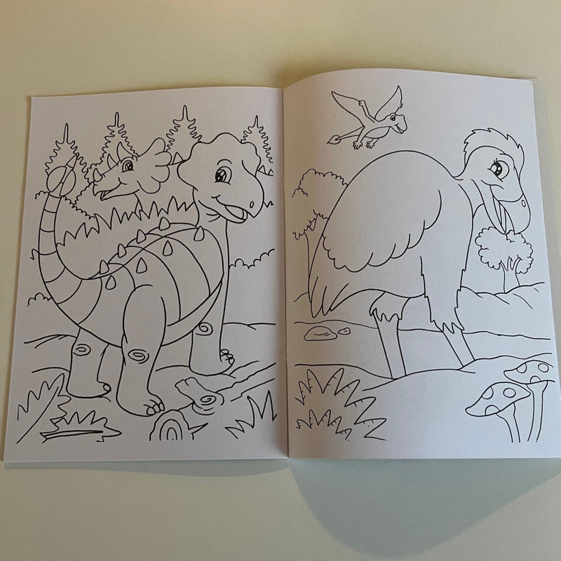 Malehæfte - Junior Dinosaurer - 16 sider