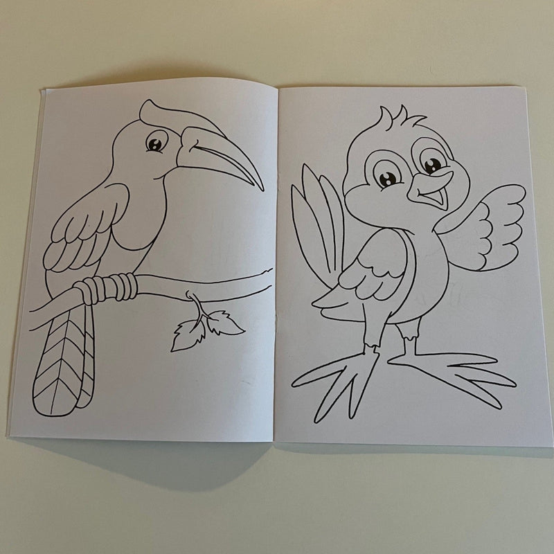 Malehæfte - Baby Fugle - 16 sider