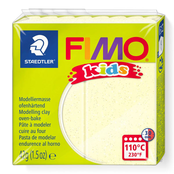 FIMO Kids modellervoks, Perle Gul, 42 gr - Billede 1