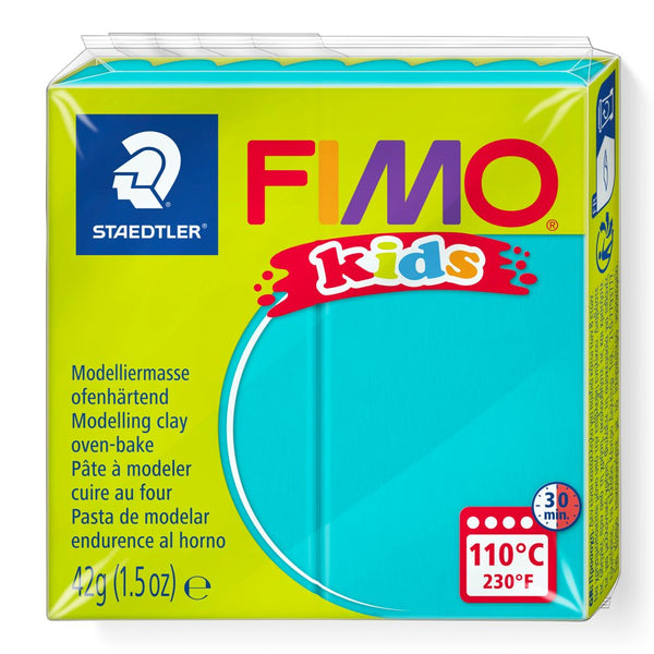 FIMO Kids modellervoks, Turkis, 42 gram - Billede 1