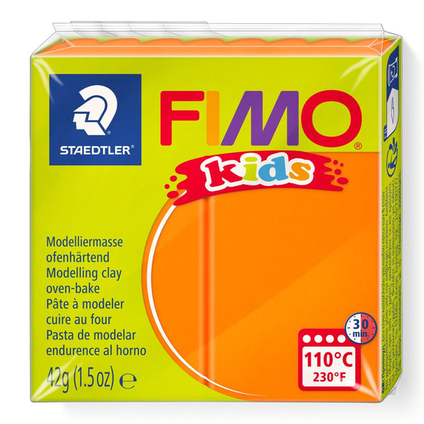 FIMO Kids modellervoks, Orange, 42 gram - Billede 1