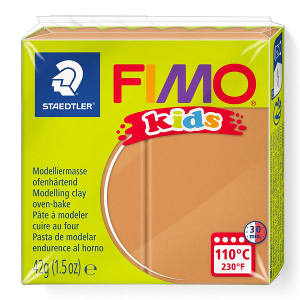 FIMO Kids modellervoks, Lys Brun, 42 gr - Billede 1