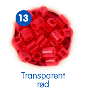 Hama Perler Midi 6000 stk Gennemsigtig Rød (205-13)