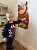 Aktivitetstavle i træ - Hest - Fra 18 mdr.