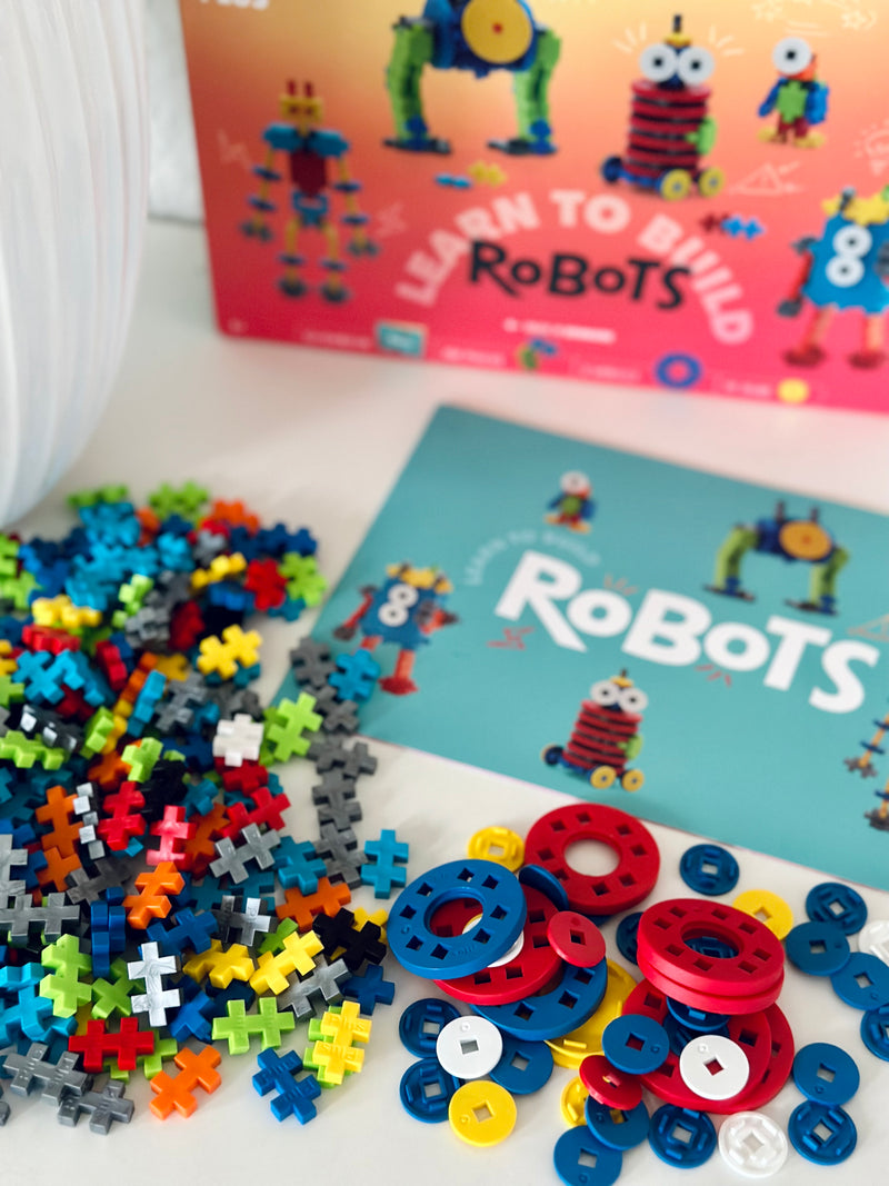 Plus Plus - Lær at bygge robotter - 250 dele