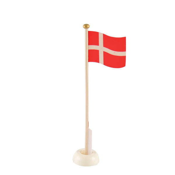 Danmarksflag i træ - 30 cm. - 1 stk - Magni. - Billede 1