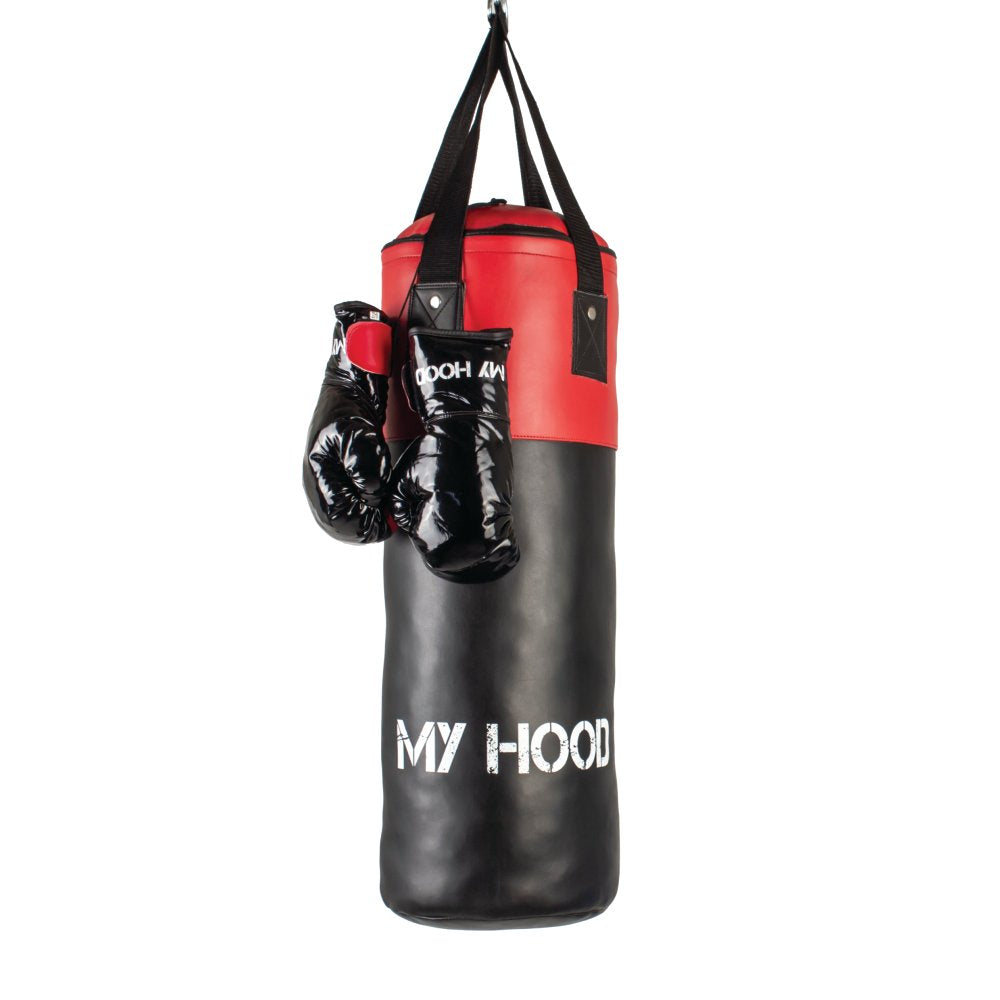 MyHood inkl boksehandsker - 10 kg - Sort - Fra 6 år