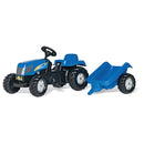 rollytoys Pedaltraktor med Anhænger - New Holland - Fra 3 år - Billede 1