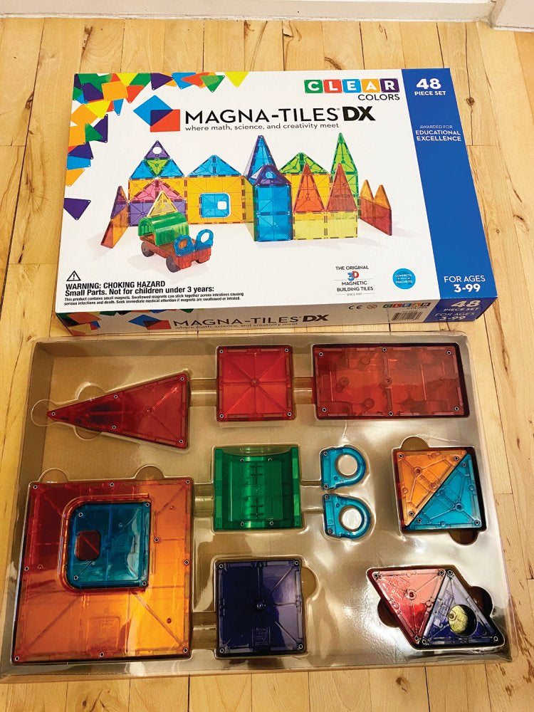 Magna-Tiles DX - 48 stk. transparent. - Billede 1