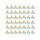 Quercetti Stift Mosaik - Ø:10 mm Stifter - 1800 stk. - Billede 1