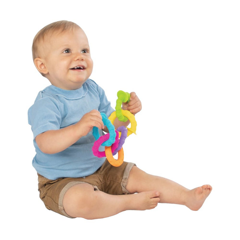 PipSquigz Ringlets Babyrangle - Fat Brain Babylegetøj - Fra 6 mdr. - Billede 1