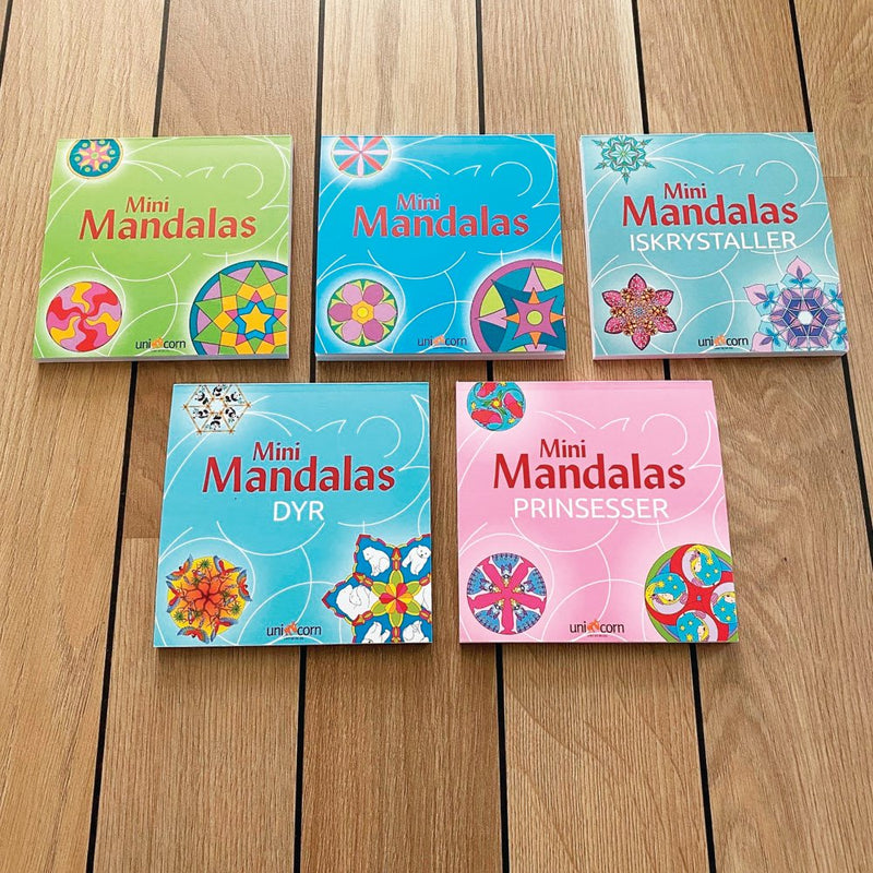Mandalas Mini-Malebog - Blå Tema - 32 sider - Fra 6 år - Billede 1