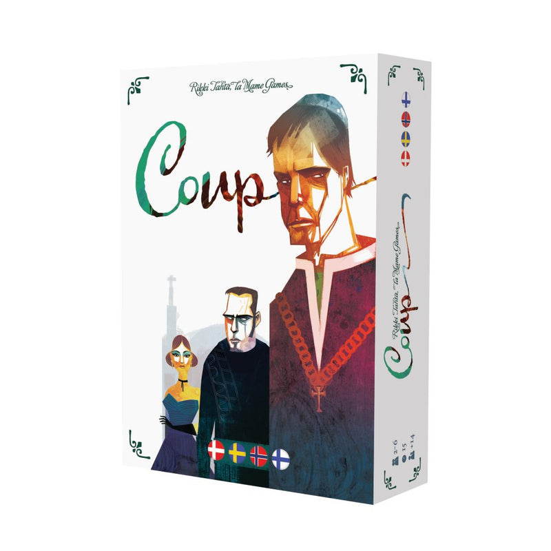 Coup kortspillet med danske regler - Asmodee Games - Fra 13 år. - Billede 1
