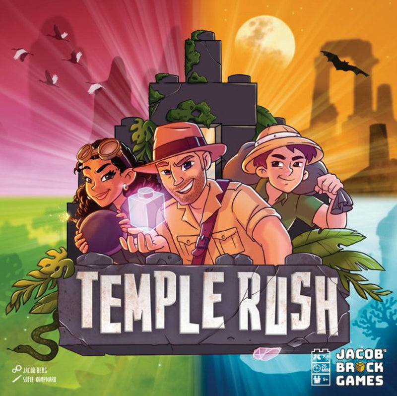 Temple Rush familiespillet - Jacob Brick Games - Fra 8 år. - Billede 1