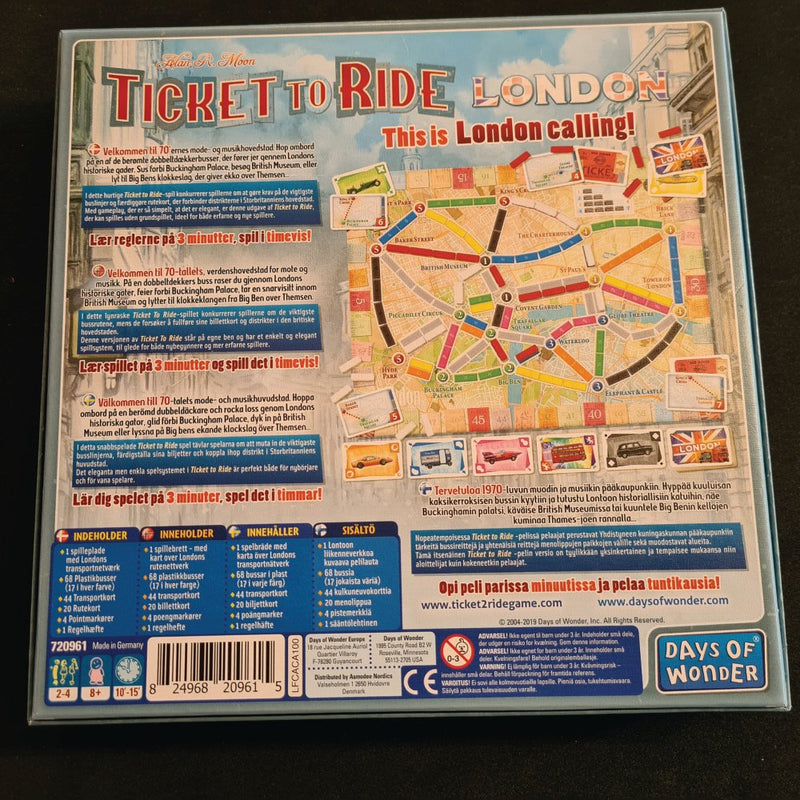 Ticket To Ride: London - Asmodee - Fra 8 år. - Billede 1