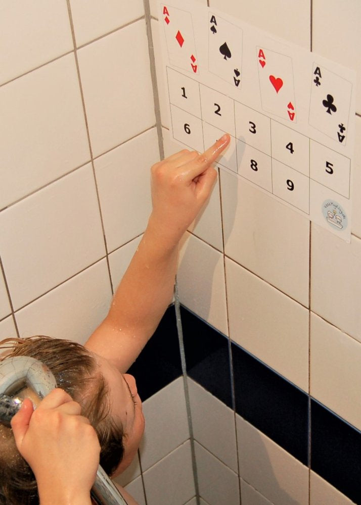 Vask Mig Klog Læringsark til hånd og hårvask - For 3-8 årige - Billede 1