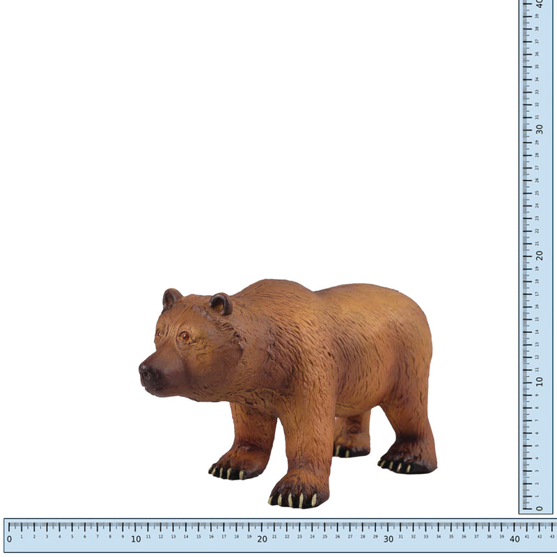 Dyr - Stor Grizzly Bjørn fra Green Rubber Toys - L:28 cm.