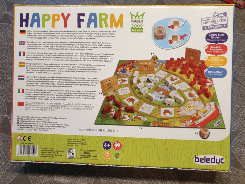 Happy Farm Spil fra Beleduc - Fra 4 år. - Billede 1