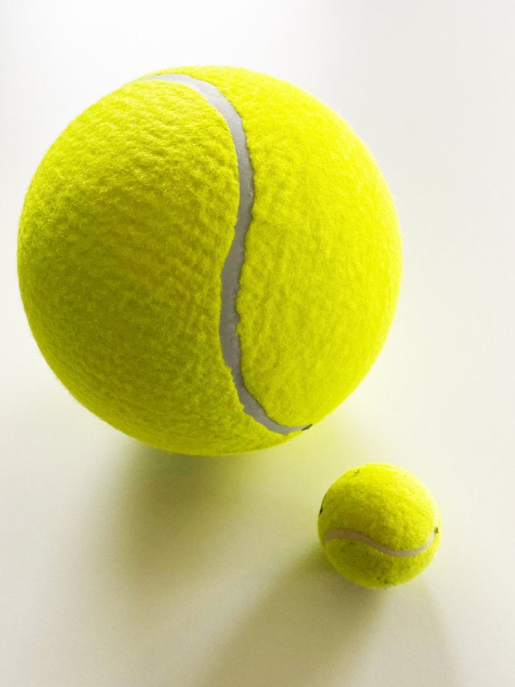 Mega tennisbold m. ventil - Ø: 21 cm - Billede 1
