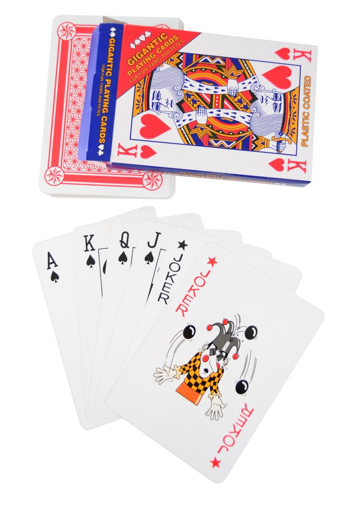 Arv maksimum Ærlig Spillekort i Jumbo Størrelse - H:17 - 54 kort.
