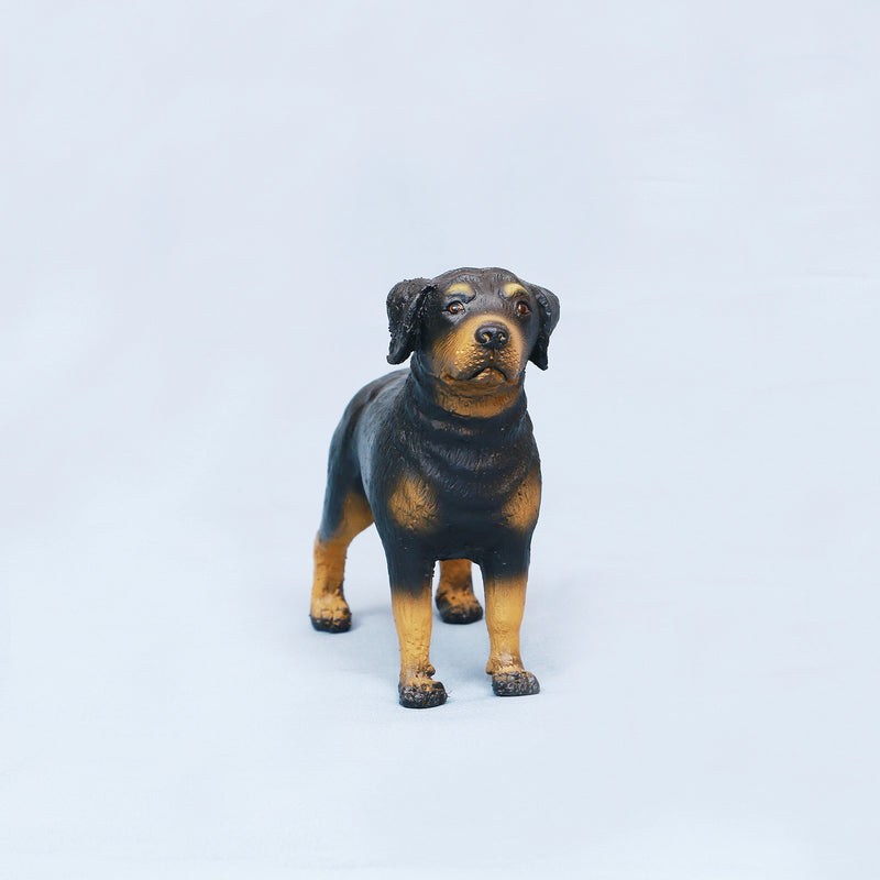 Dyr - Legetøjshund - Rottweiler fra Green Rubber Toys - L:21 cm.