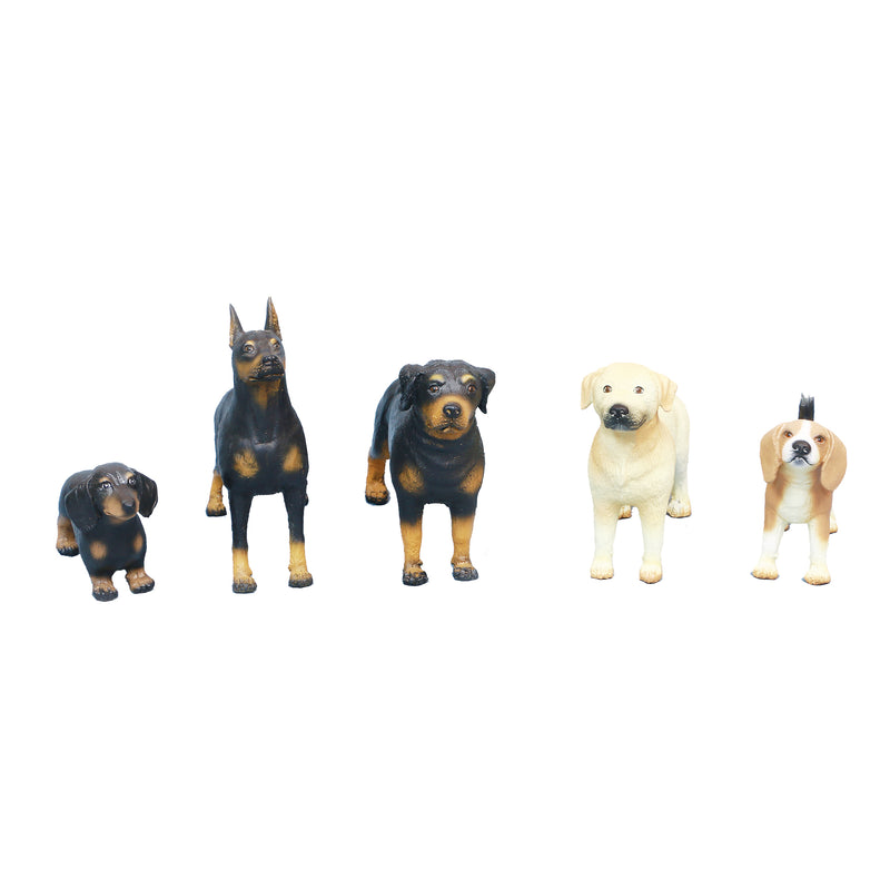 Dyr - Legetøjshund - Rottweiler fra Green Rubber Toys - L:21 cm.