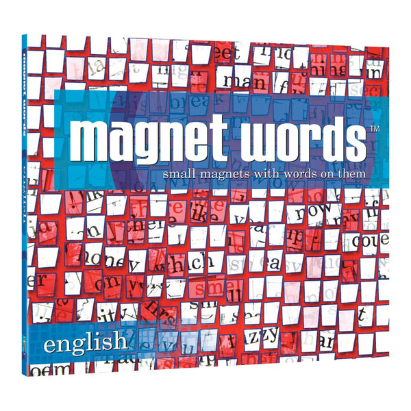 Køleskabspoesi: English Magnetic Words - 510 pcs - Fra 8 år - Kylskåpspoesi. - Billede 1