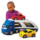 Lastbil med 2 sportsvogne fra Little Tikes - Fra 18 mdr. - Billede 1
