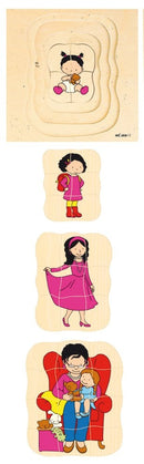 Puslespil fra Educo - Bedstemor - 4 lag - 31 brikker. - Billede 1