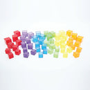 Translucente Farvede Byggeklodser - 5x5 cm - 54 stk. - Billede 1