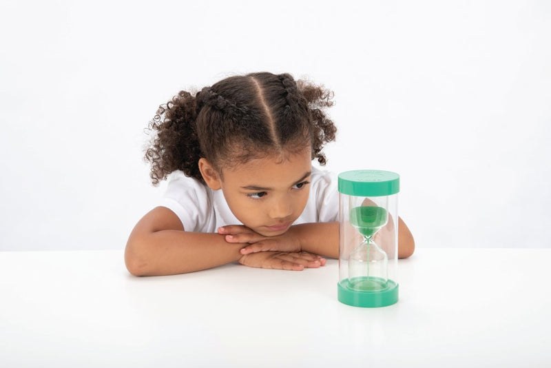 Timeglas med sand - 1 minut - Grøn - TickiT - Billede 1