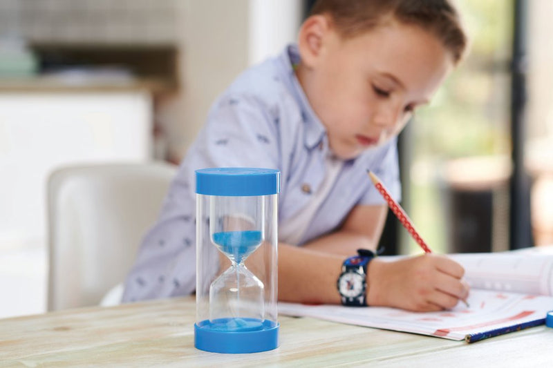Timeglas med sand - 5 minutter - Blå - TickiT - Billede 1