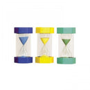 Timeglassæt med 3 store timeglas - 1, 3 og 5 minutter. - Billede 1