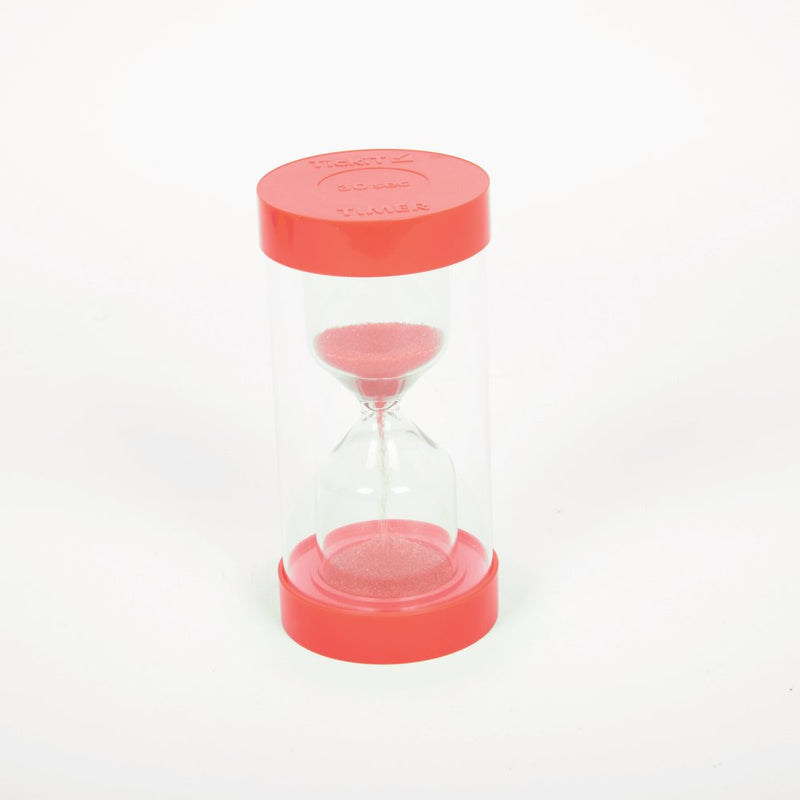 Timeglas med sand - 30 sekunder - Rød - TickiT - Billede 1