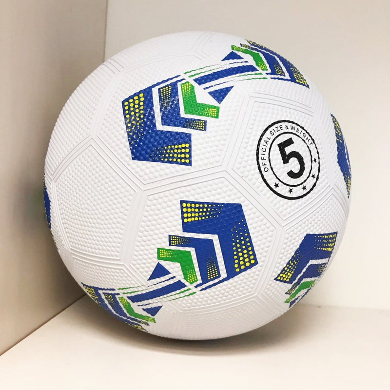 Fodbold i gummi - Str. 5 / Ø:21 cm - Vægt 400 gram. - Billede 1