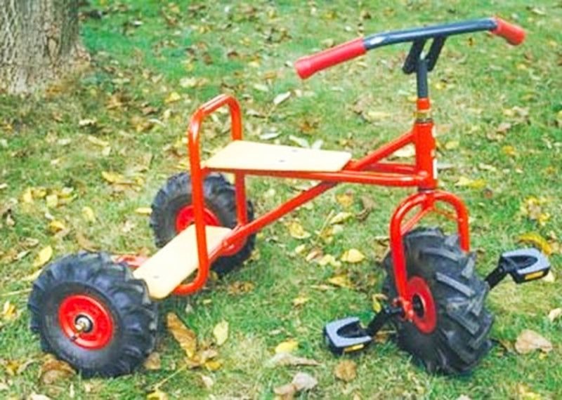 Rose 3-hjuler m. Traktordæk Fra 4 -10 år - Billede 1