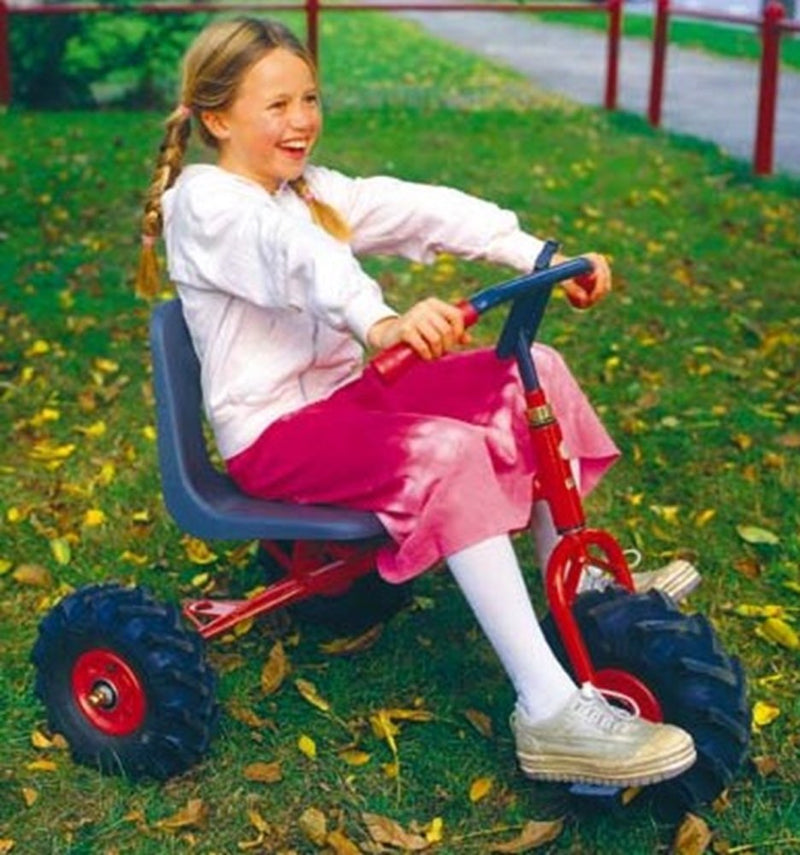 Rose Pedalcykel m Traktordæk-Fra 4-10 år - Billede 1
