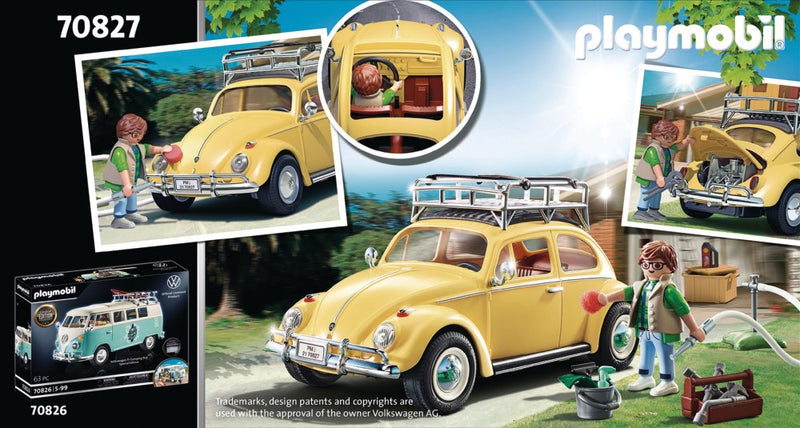 Playmobil VW Volkswagen Beetle - Gul - 70827 - Fra 5 år - Billede 1