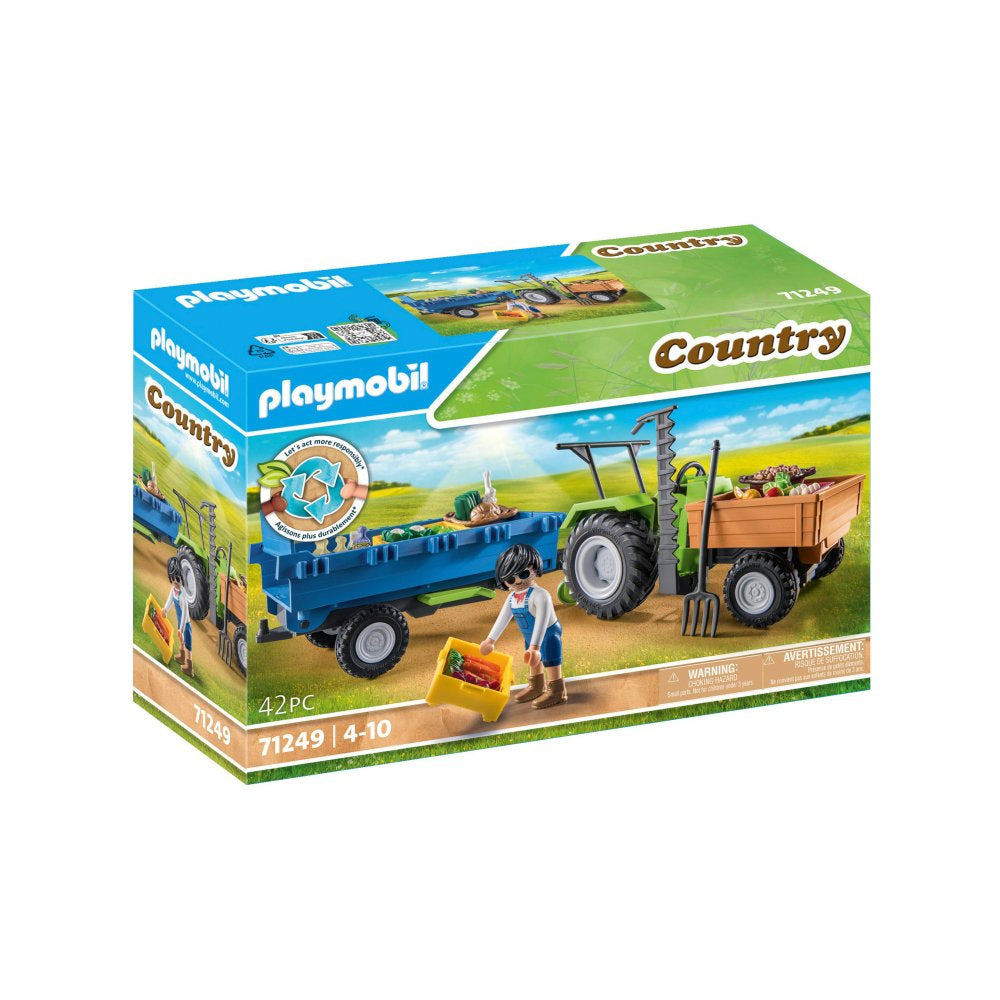 Traktor m. Playmobil