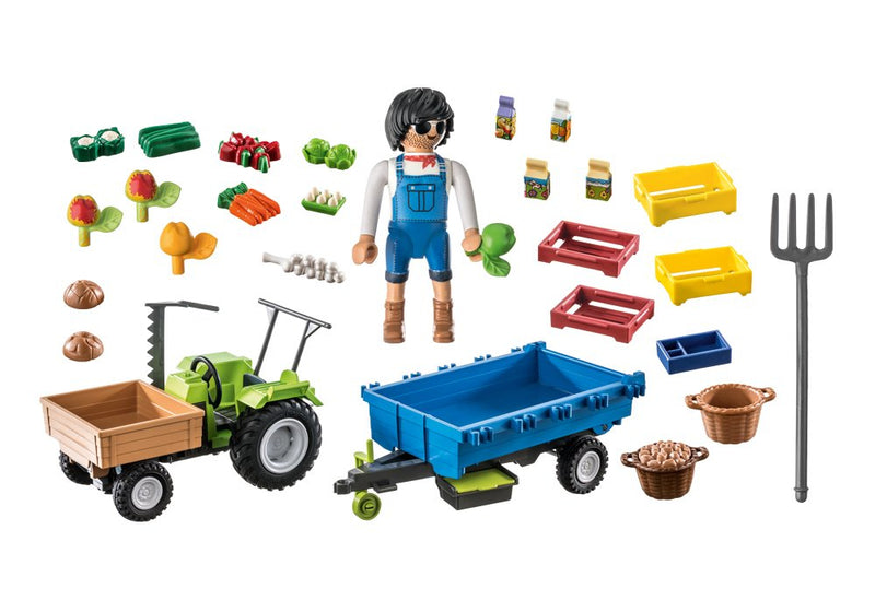 Traktor m. anhænger, Playmobil - Billede 1