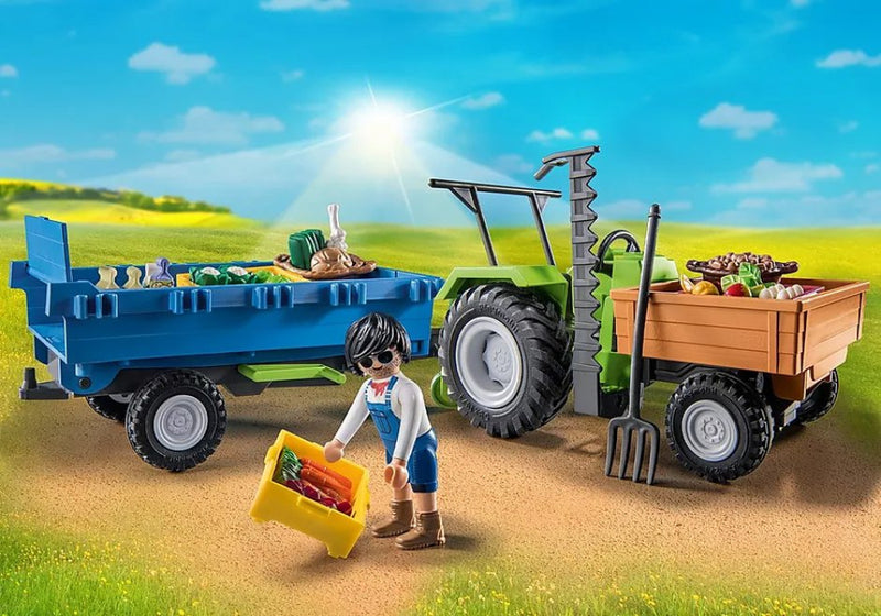 Traktor m. anhænger, Playmobil - Billede 1