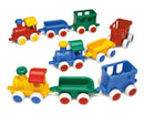 Vikingtoys 7 cm Tog med 2 Vogne i plast - Fra 1 år. - Billede 1